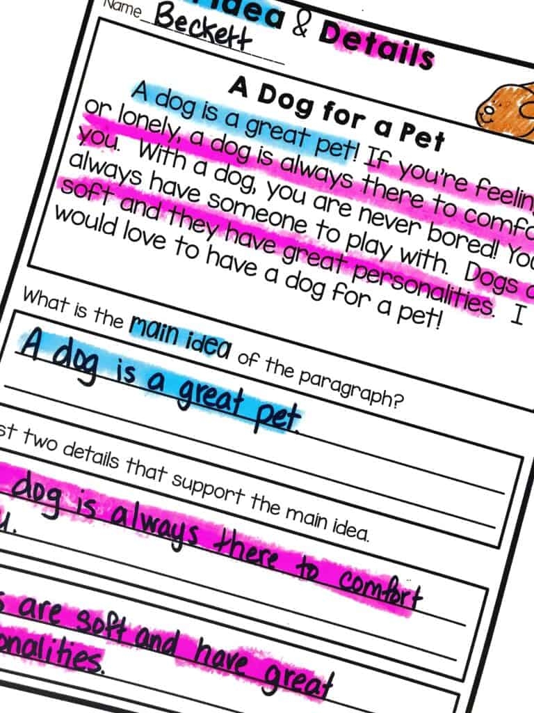 Teaching Main Idea And Details Hollie Griffith Teaching Main Idea And Details Hollie Griffith