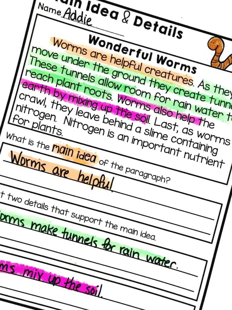 Teaching Main Idea And Details Hollie Griffith Teaching Main Idea And Details Hollie Griffith