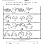 Thanksgiving Patterns Worksheet Free Printable Digital PDF