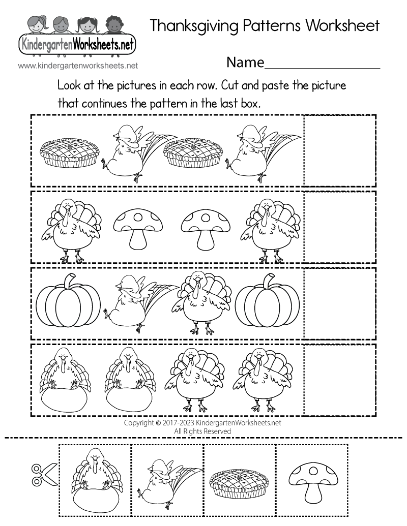 Free Printable Worksheets On Thanksgiving