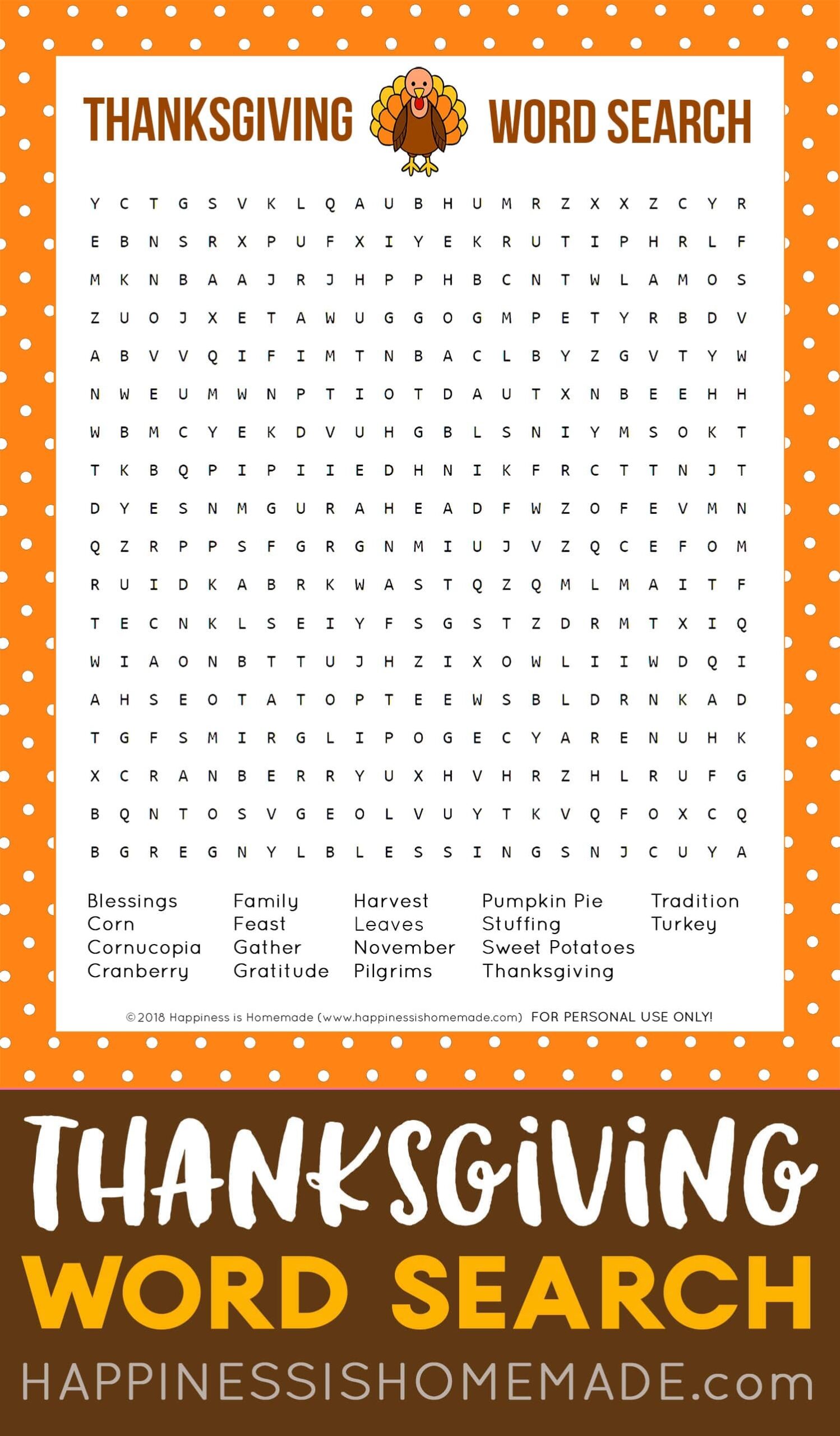 Thanksgiving Word Search Printable Happiness Is Homemade Thanksgiving Word Search Printable Happiness Is Homemade