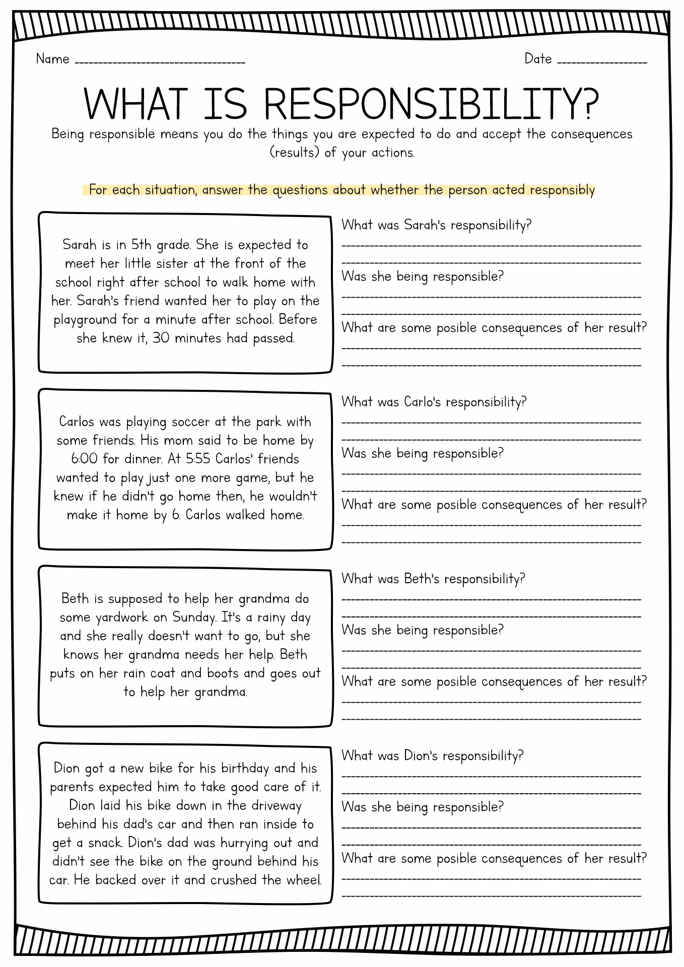 The Free Printable Responsibility Worksheets That Actually Work SANDPAPERMARKETING Global Insights Boundless Discovery
