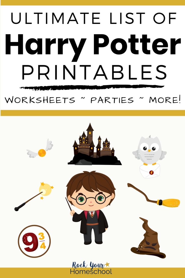 The Ultimate List Of Harry Potter Printables The Ultimate List Of Harry Potter Printables