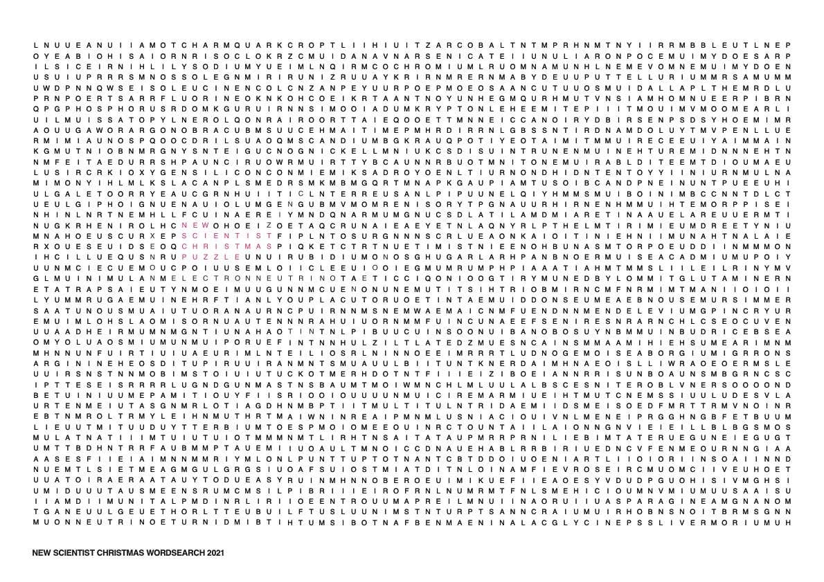 The World s Hardest Word Search Life The Universe And Everything New Scientist The World s Hardest Word Search Life The Universe And Everything New Scientist