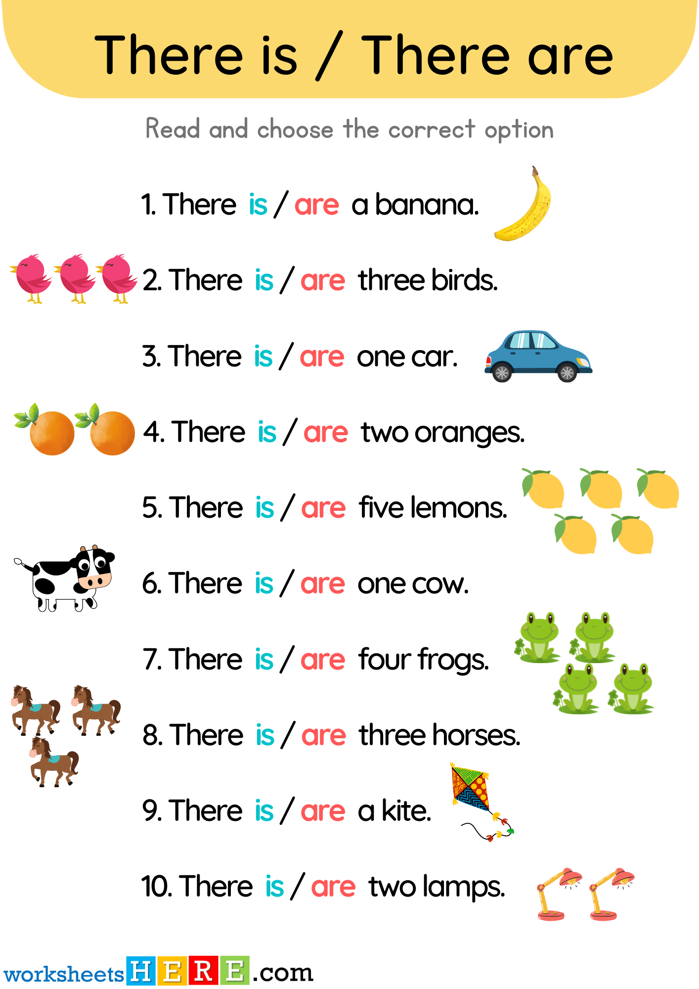 There Is And There Are Exercises Answers With Pictures PDF Worksheet For Kindergarten WorksheetsHere There Is And There Are Exercises Answers With Pictures PDF Worksheet For Kindergarten WorksheetsHere