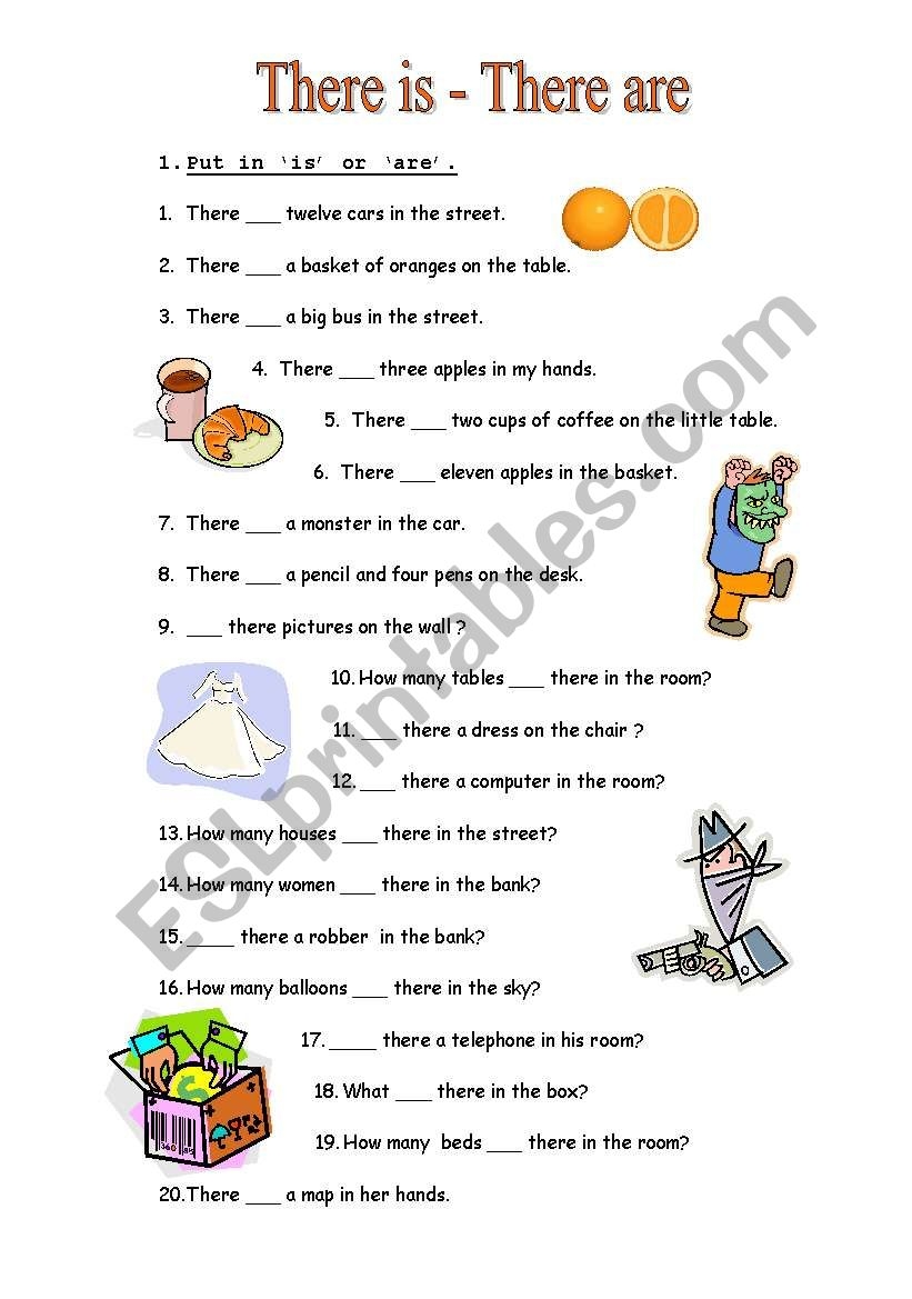 There Is there Are ESL Worksheet By Vanfudzin There Is there Are ESL Worksheet By Vanfudzin