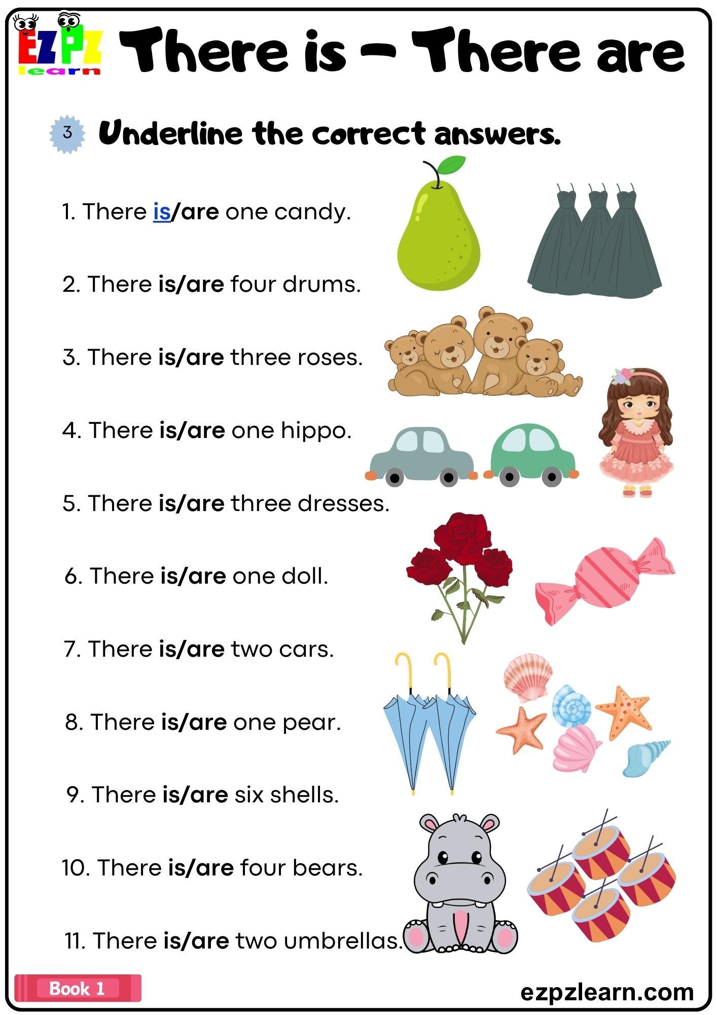 There Is There Are Underline The Correct Answers Grammar Worksheet Pdf Ezpzlearn There Is There Are Underline The Correct Answers Grammar Worksheet Pdf Ezpzlearn