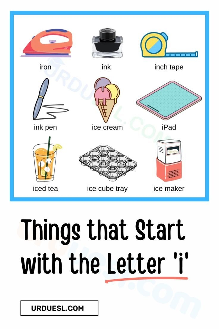 Things That Start With The Letter I Things That Start With The Letter I