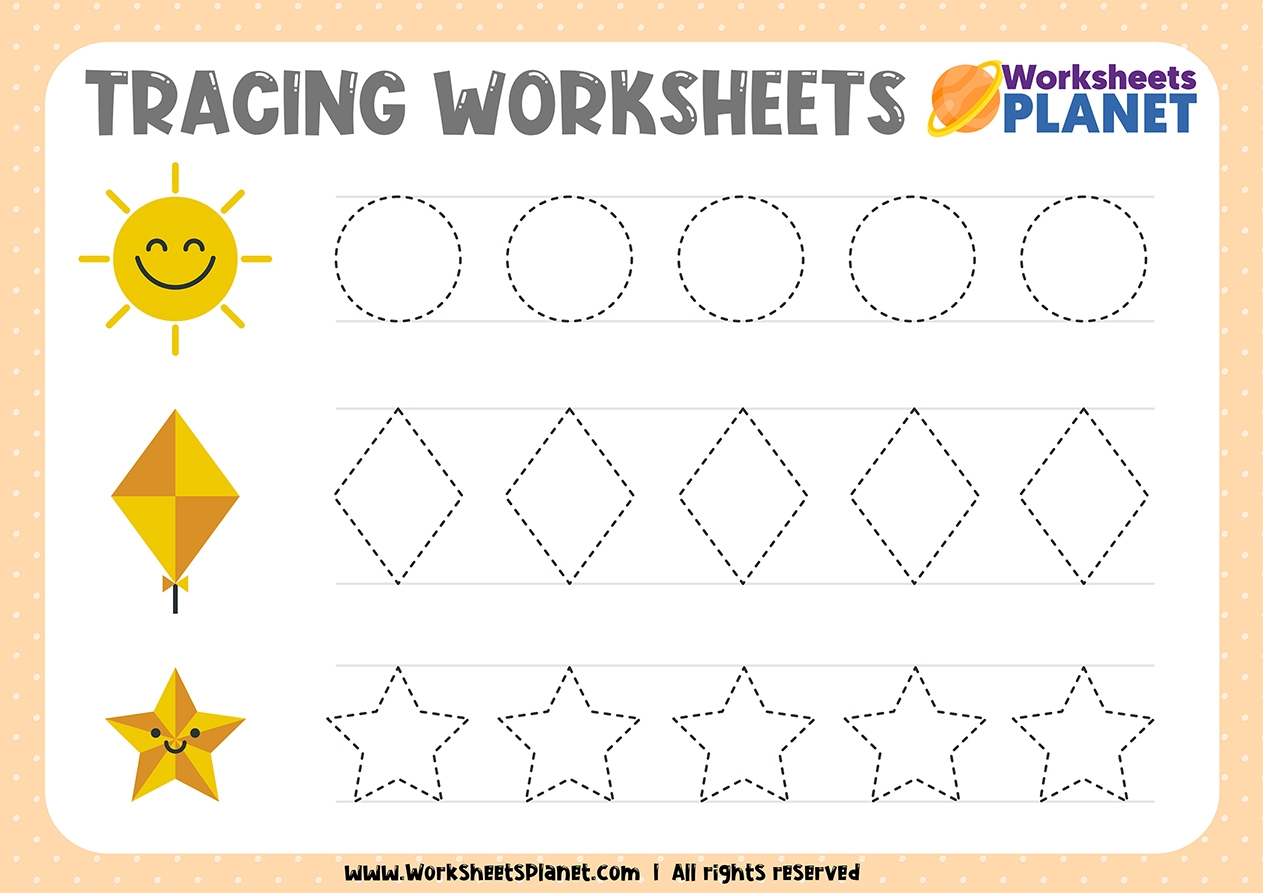 Tracing Activities For Kindergarten Ready To Print