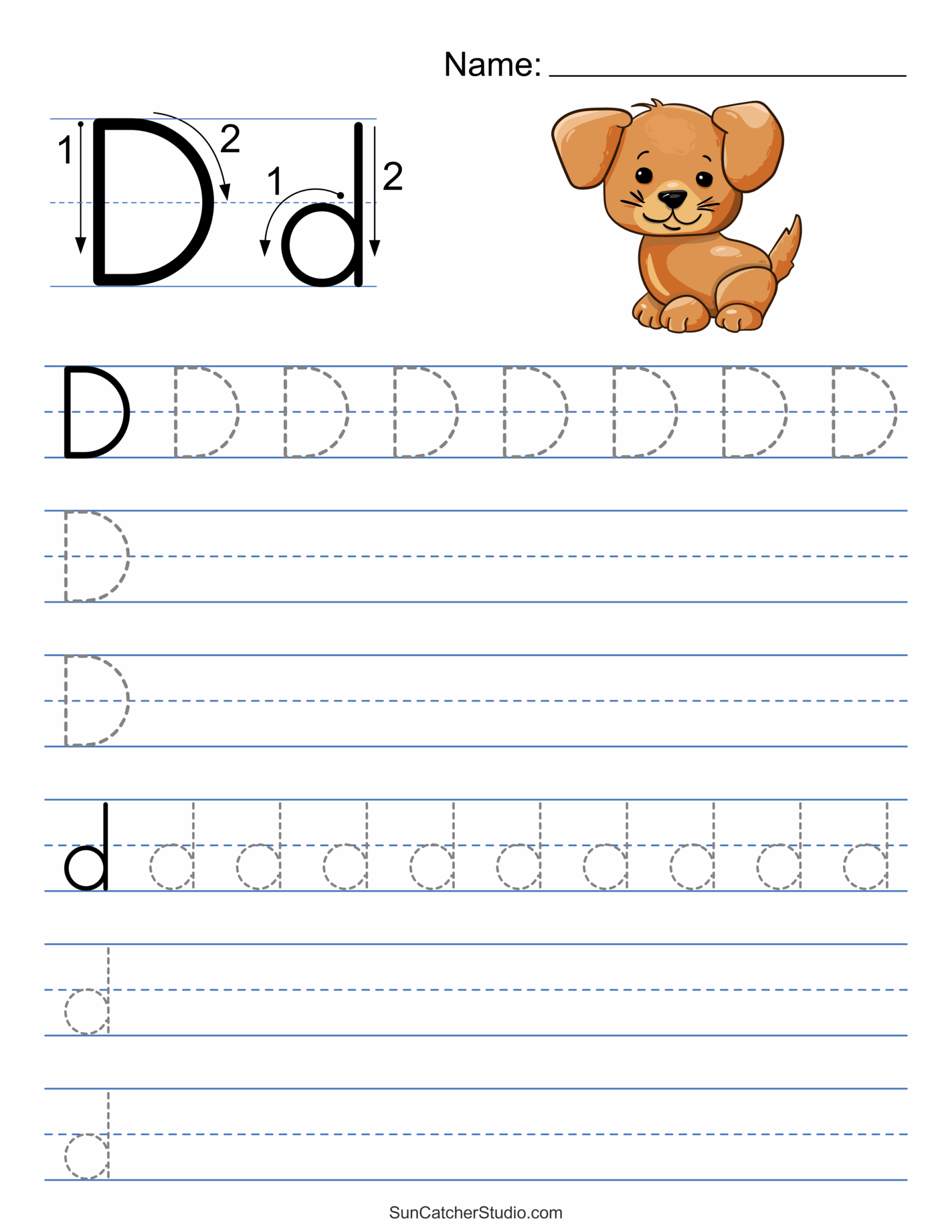 Tracing Alphabet Letters Printable Handwriting Worksheets Free Printables Monograms Design Tools Patterns DIY Projects