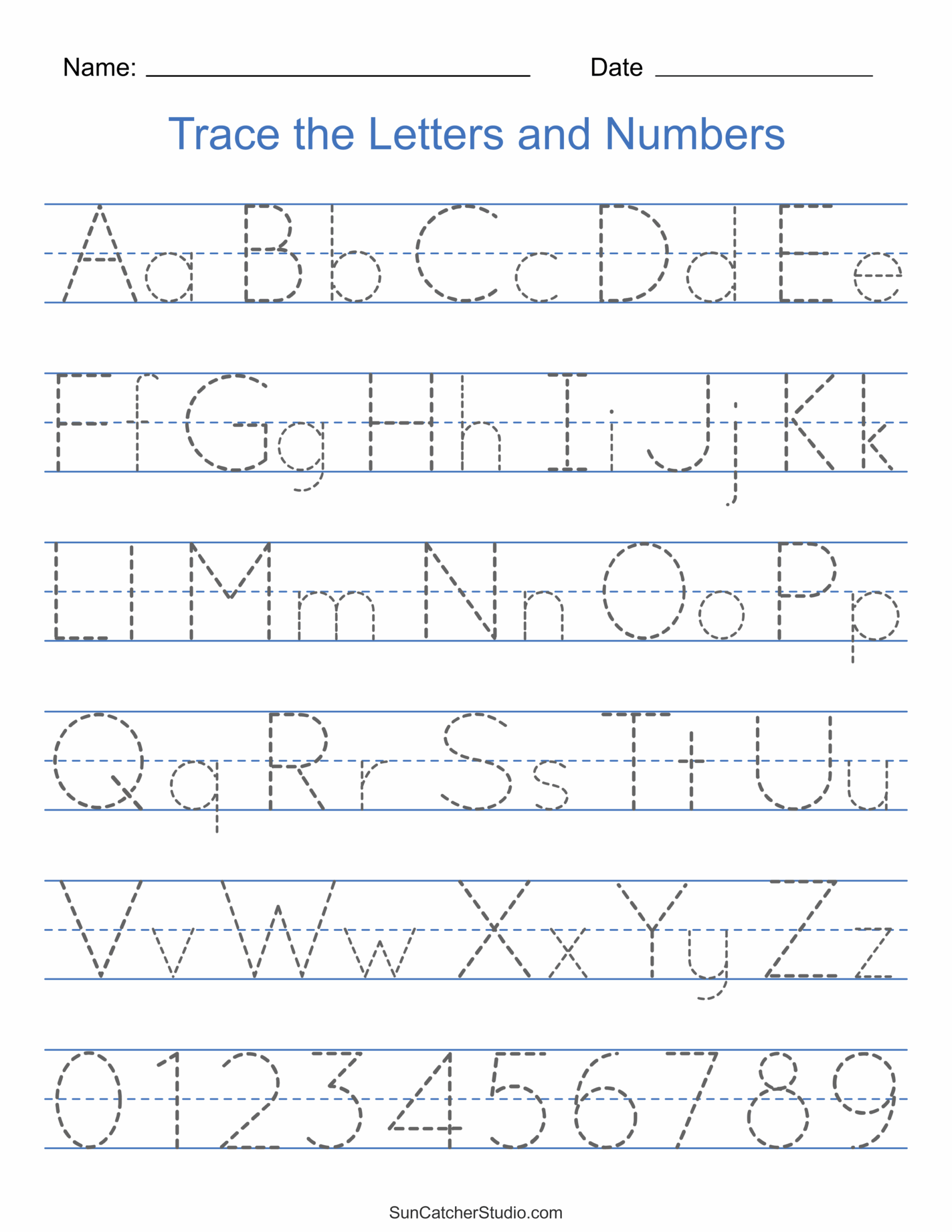 Free Printable Preschool Worksheets Tracing Letters