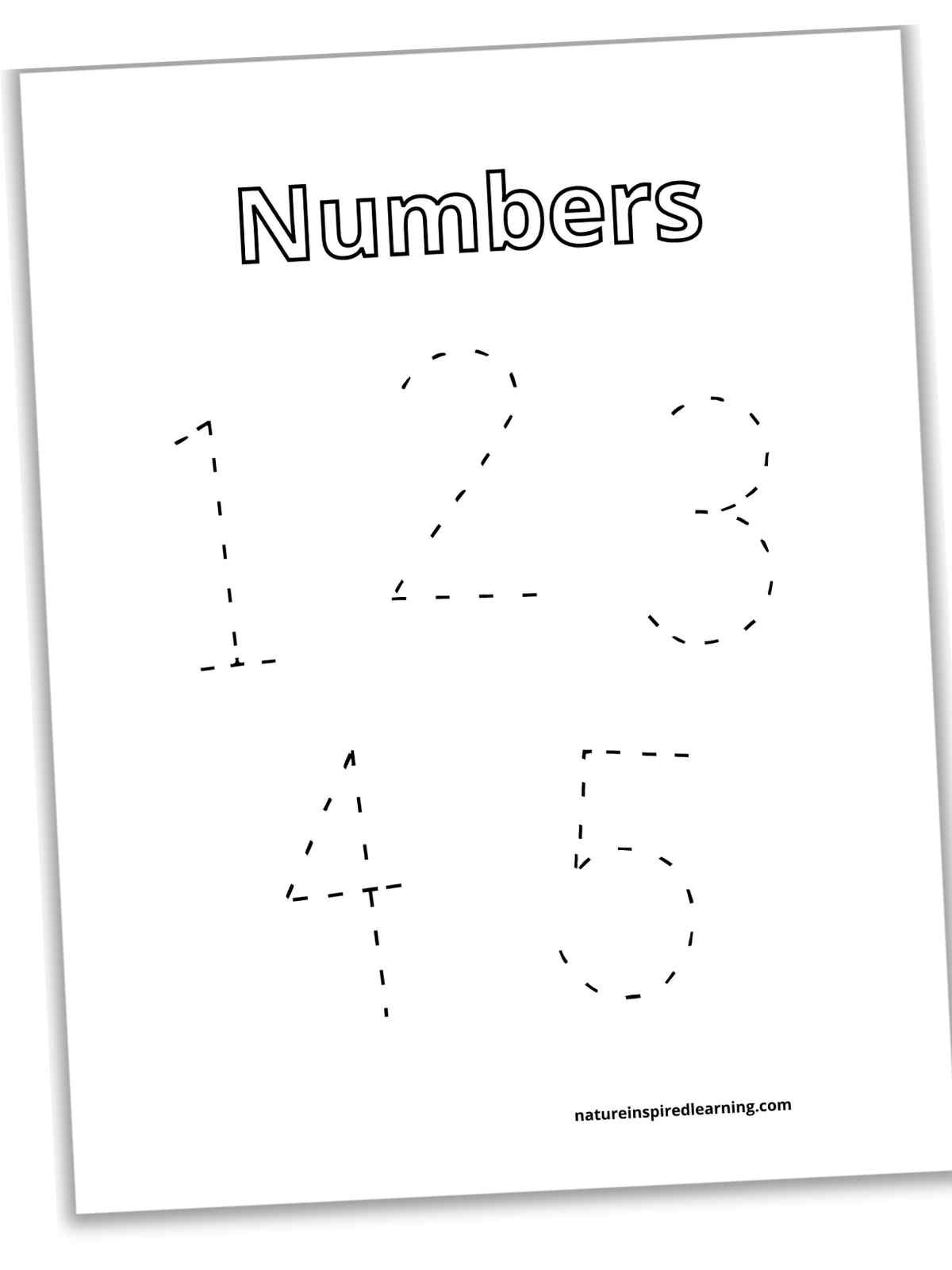 Tracing Numbers 1 5