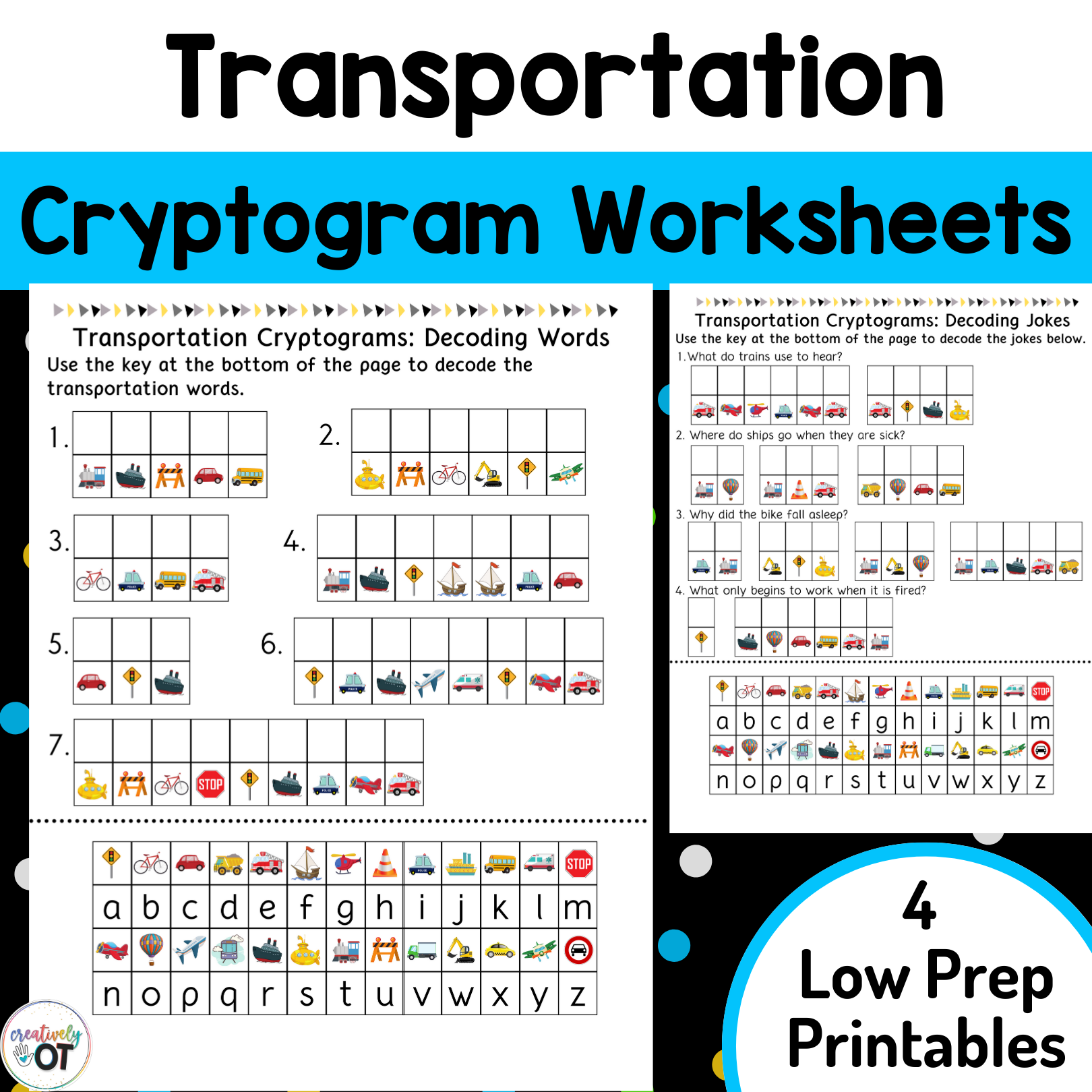 Transportation Cryptogram And Decoding Worksheets Made By Teachers Transportation Cryptogram And Decoding Worksheets Made By Teachers