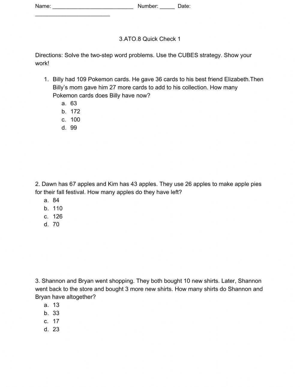 Two Step Word Problems Activity Live Worksheets Worksheets Library Two Step Word Problems Activity Live Worksheets Worksheets Library