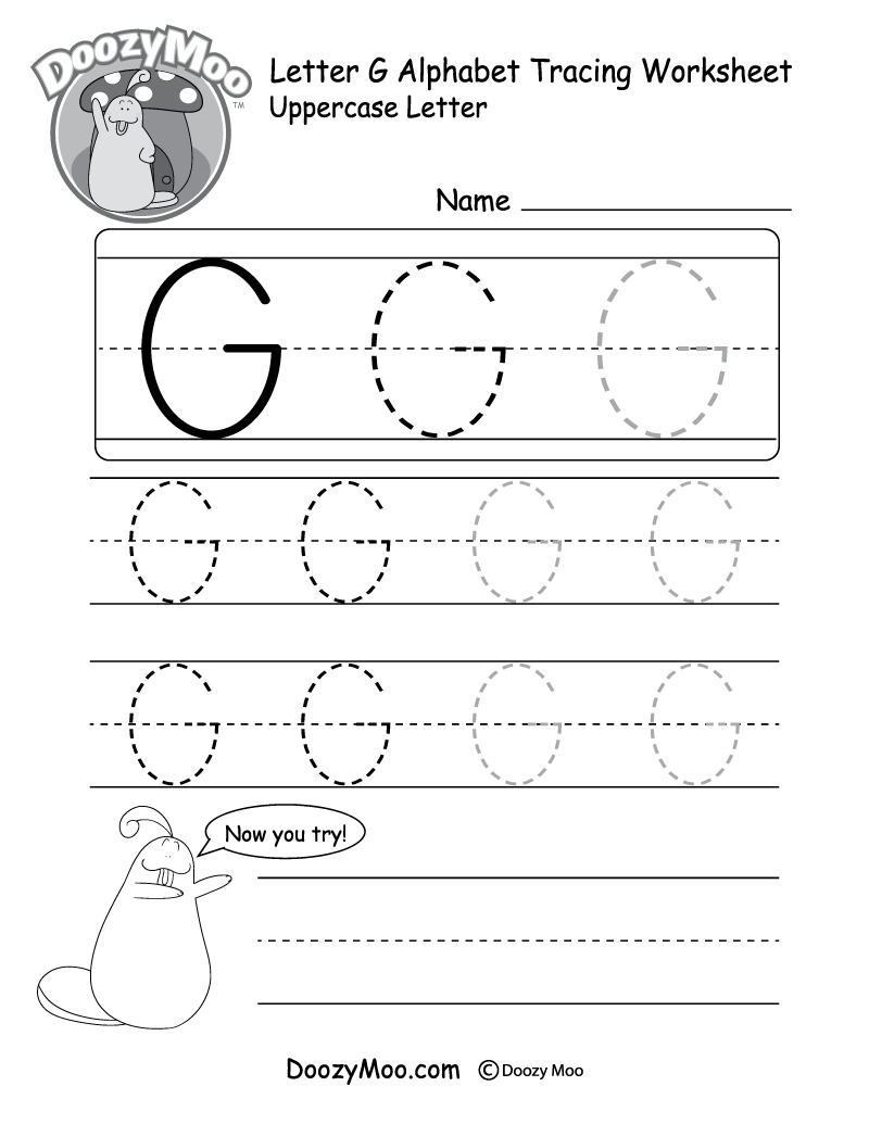 letter g printable worksheets