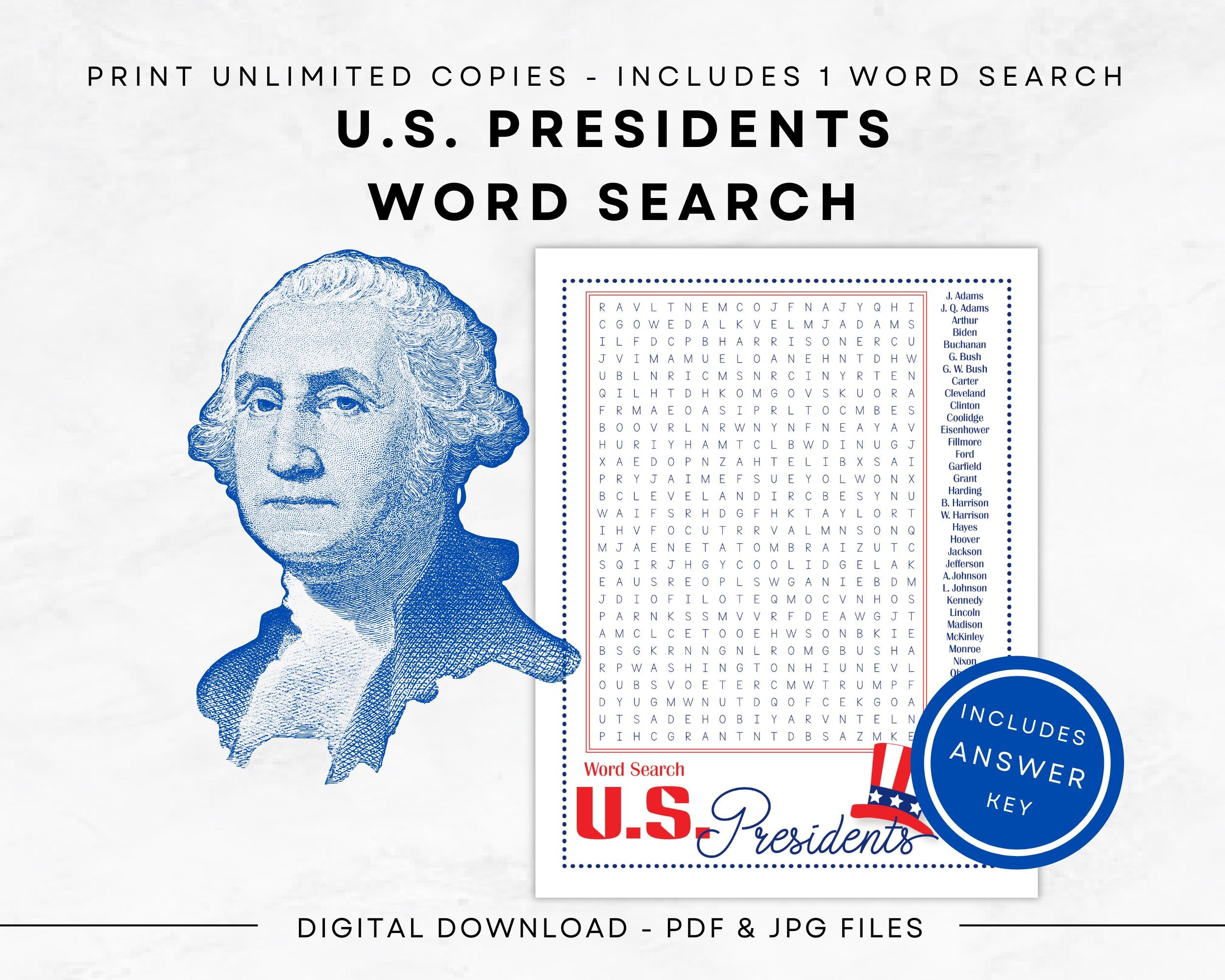 US Presidents Word Search Instant Download Patriotic Puzzle Party Game Print In Color black Ink US Letter Full half Pages Etsy US Presidents Word Search Instant Download Patriotic Puzzle Party Game Print In Color black Ink US Letter Full half Pages Etsy