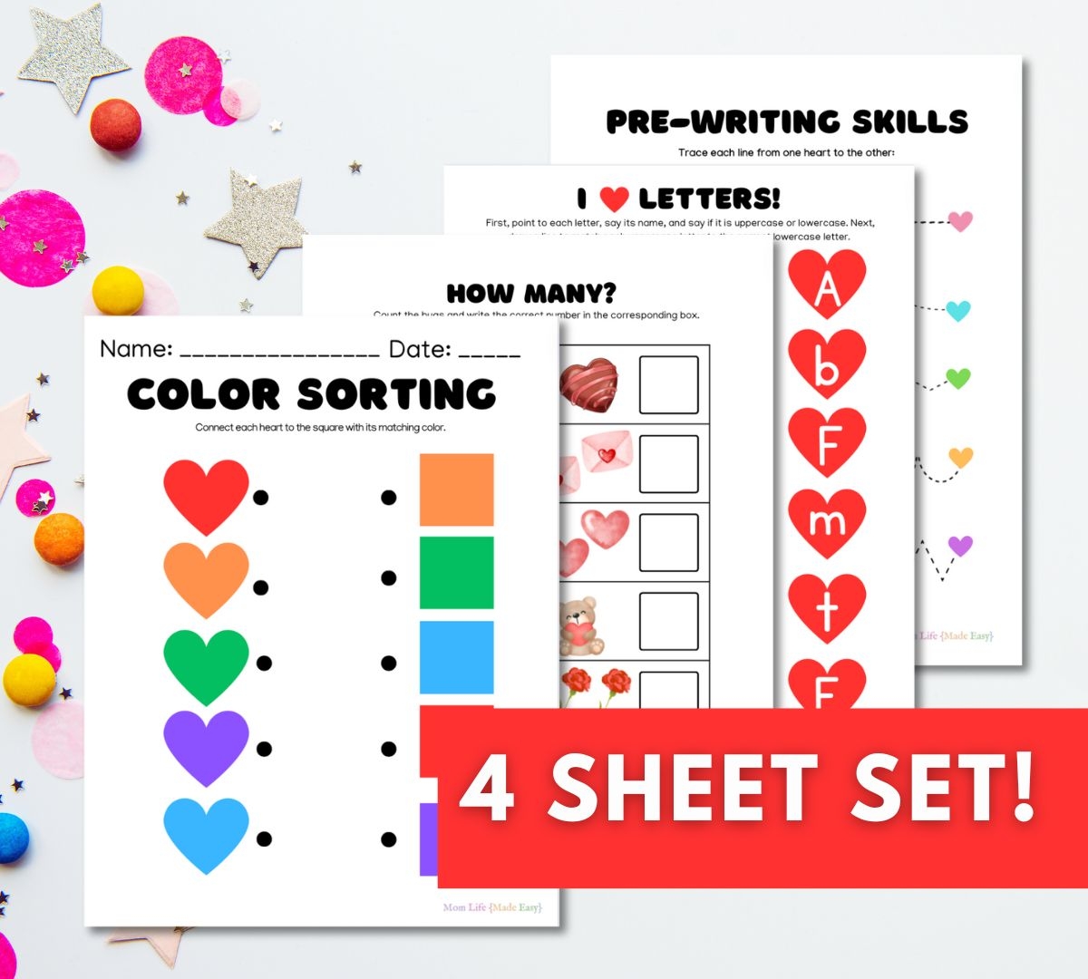 free printable valentine day worksheets