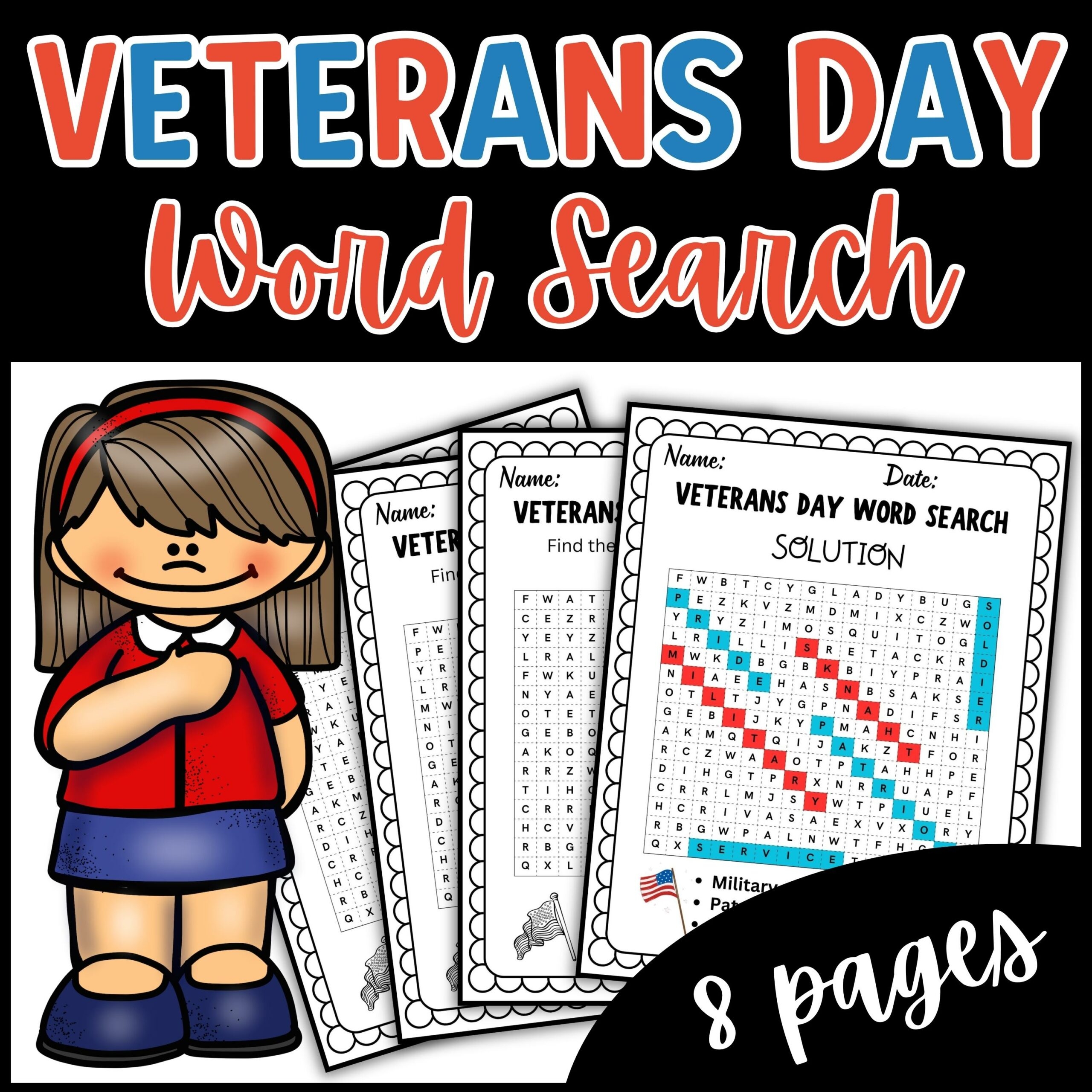veterans day word search puzzle veterans day word search puzzle