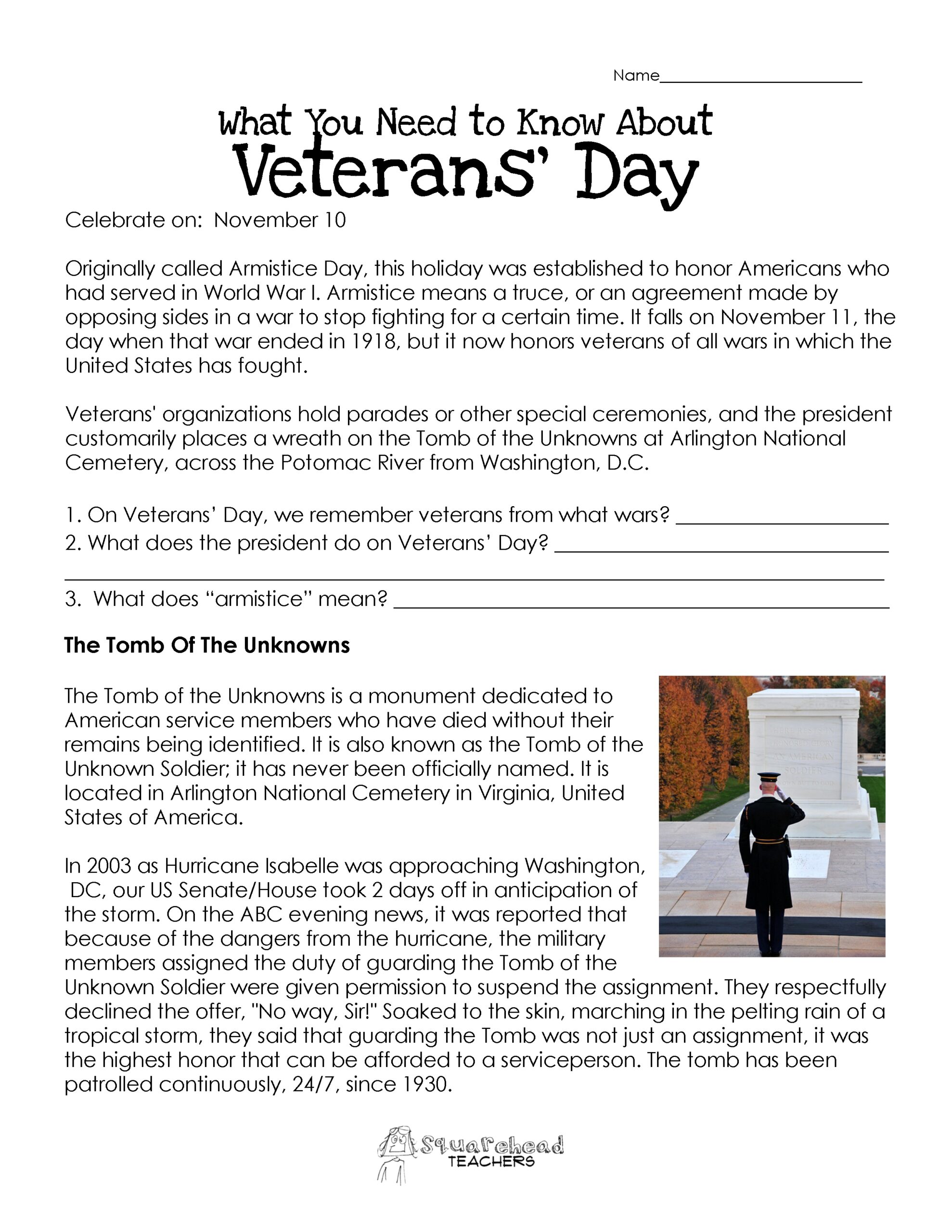 Veterans Day Worksheets Honoring Our Heroes With Engaging Activities