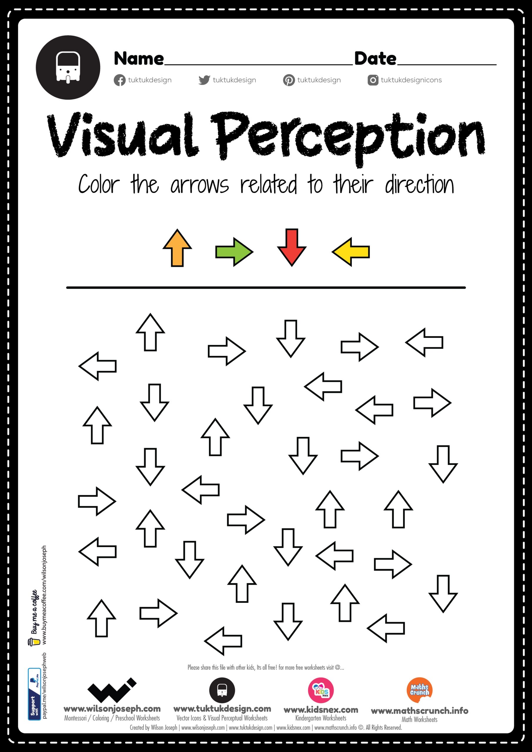 Visual Perceptual Skills Worksheet For Preschool Free PDF Visual Perceptual Skills Worksheet For Preschool Free PDF