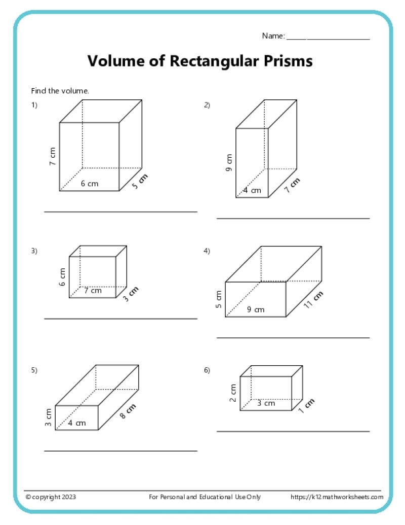 perimeter of a rectangular prism
