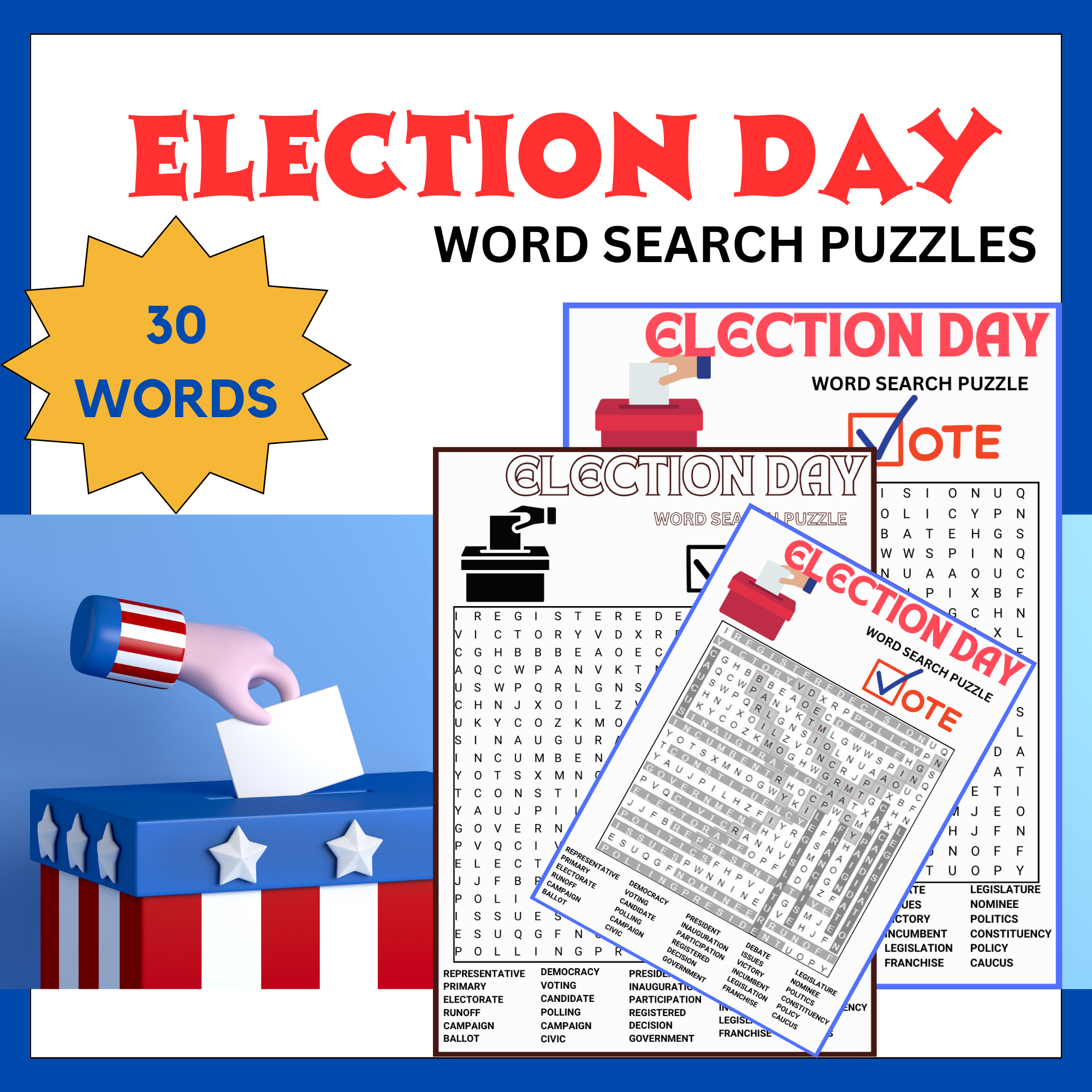 VOTING ELECTION DAY Word Search Puzzle Worksheet Activity Made By Teachers VOTING ELECTION DAY Word Search Puzzle Worksheet Activity Made By Teachers