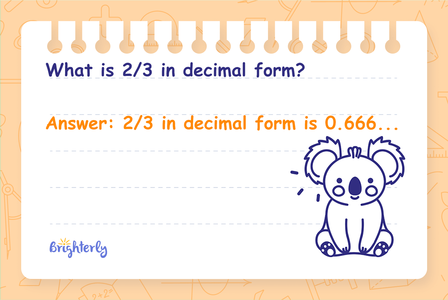 What Is 2 3 In Decimal Form Solved 