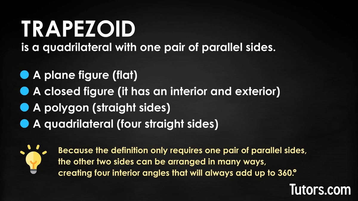 does a trapezoid have parallel sides does a trapezoid have parallel sides