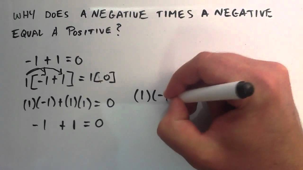 Why Does A Negative Times A Negative Equal A Positive YouTube