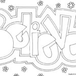 Word Coloring Pages DOODLE ART ALLEY