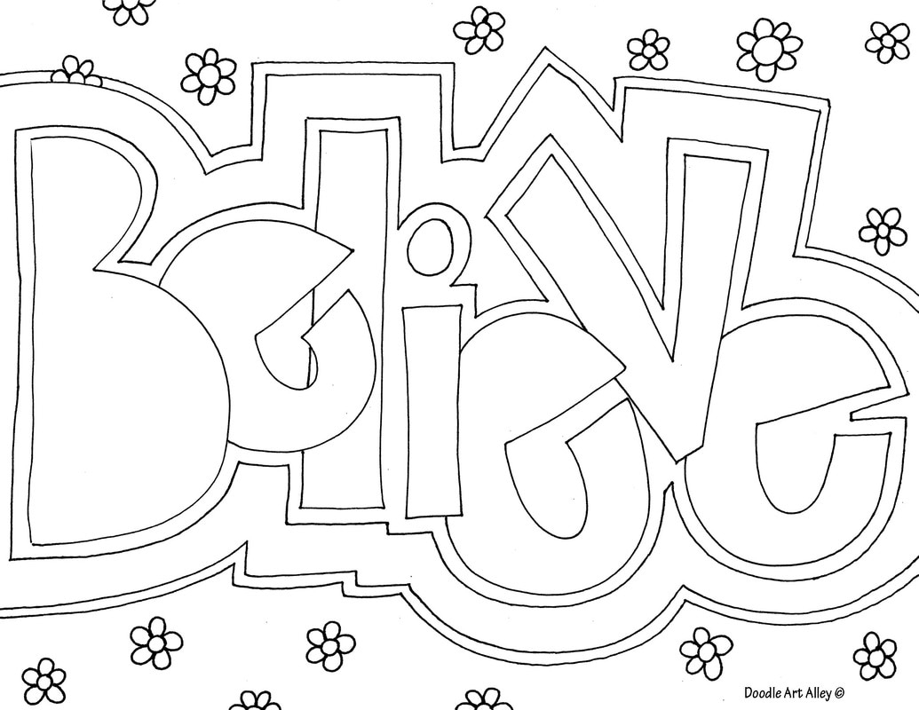 Coloring Sheets With Words
