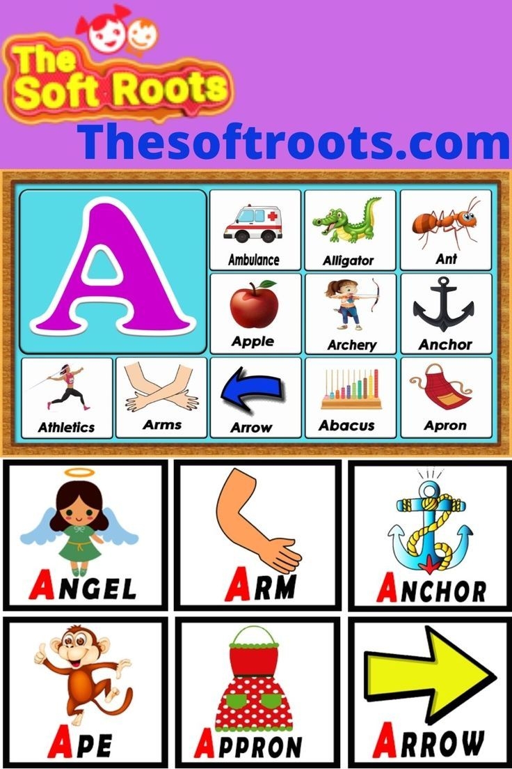 Words That Start With A A Words A Words List Vocabulary Kindergarten Teaching Preschool