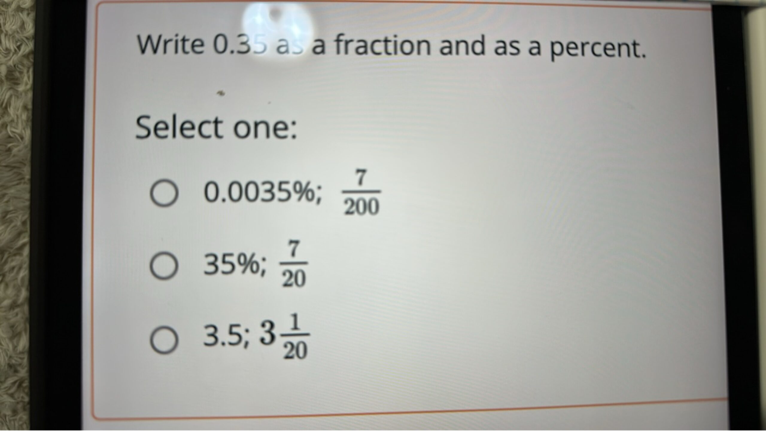 what is the fraction of 0.35