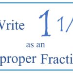 Write 1 1 3 As An Improper Fraction YouTube