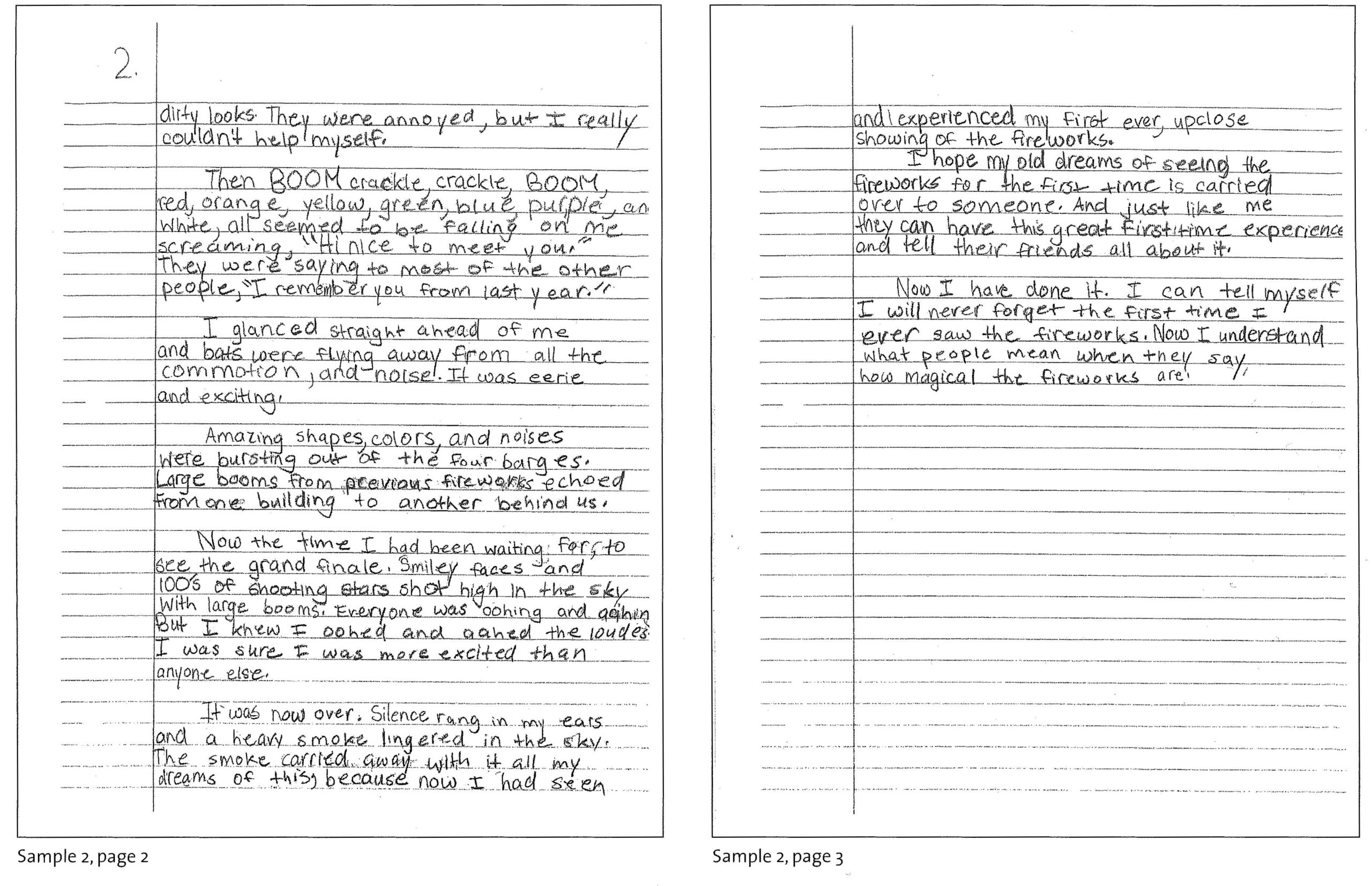 Writing Samples Ages 9 12 Wilmington Montessori School