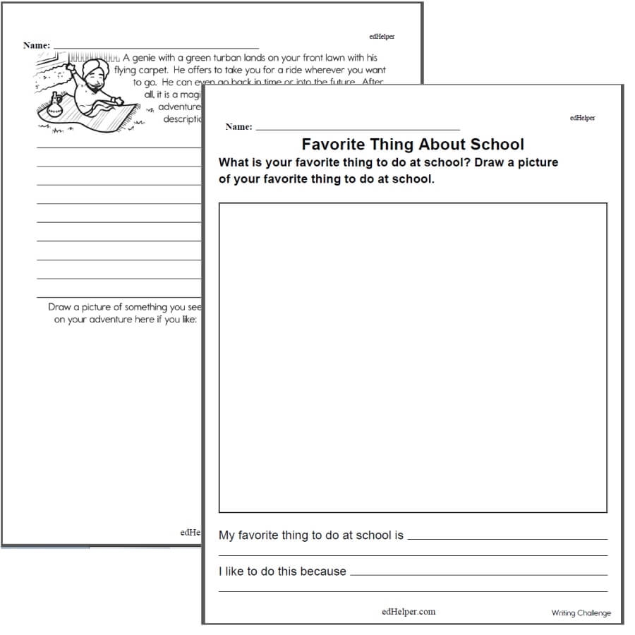 Writing Worksheets For Creative Kids Free PDF Printables EdHelper Writing Worksheets For Creative Kids Free PDF Printables EdHelper