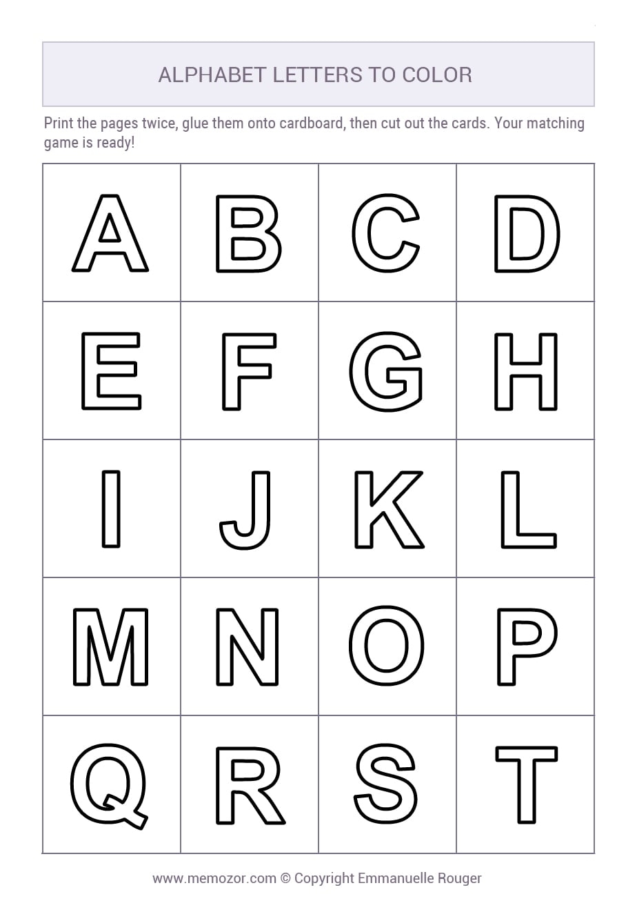 Alphabet Letters For Colouring A Z Print For Free Memozor Alphabet Letters For Colouring A Z Print For Free Memozor