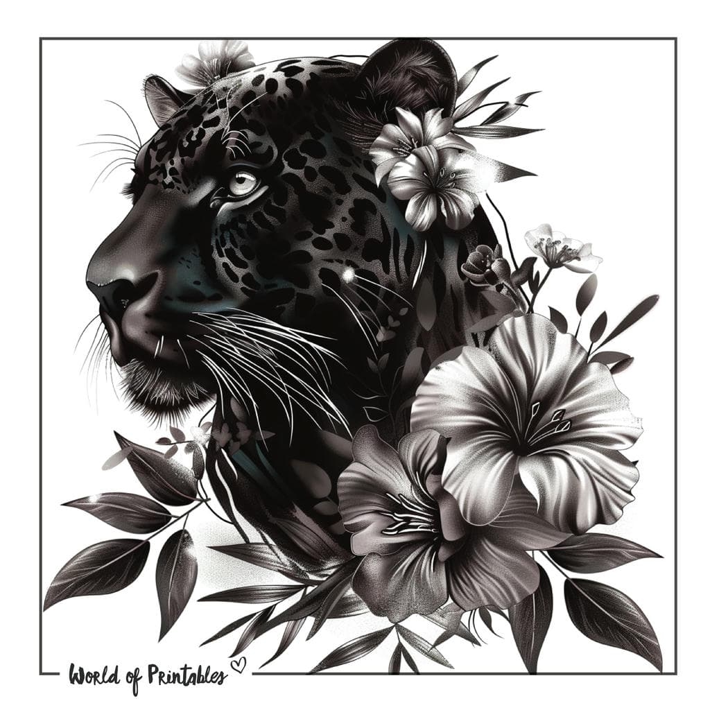 Black Jaguar Tattoo Designs
