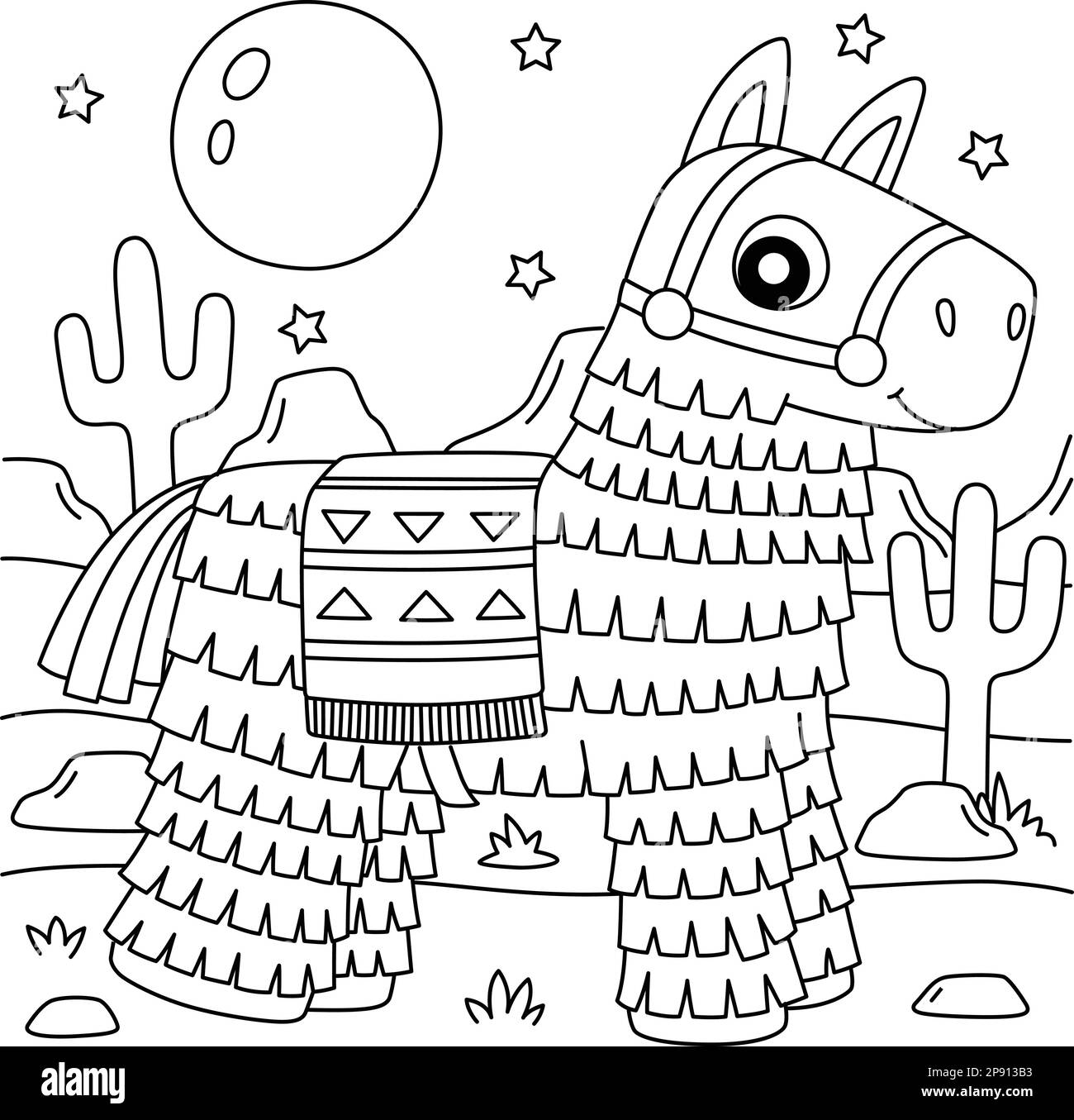 Cinco De Mayo Pinata Coloring Page For Kids Stock Vector Image Art Alamy Cinco De Mayo Pinata Coloring Page For Kids Stock Vector Image Art Alamy