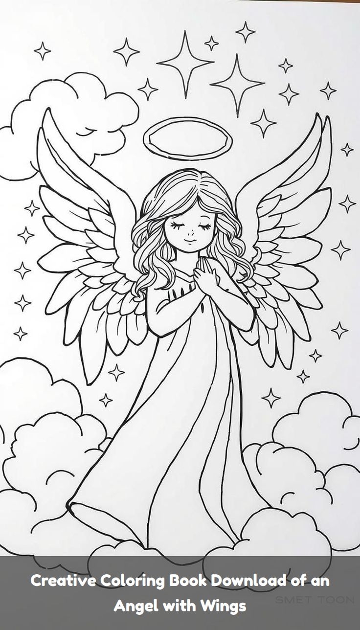 angel coloring book pages angel coloring book pages