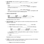Free Motor Vehicle DMV Bill Of Sale Form PDF Word EForms