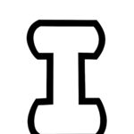 Free Printable Bubble Letter Stencils Bubble Letter I