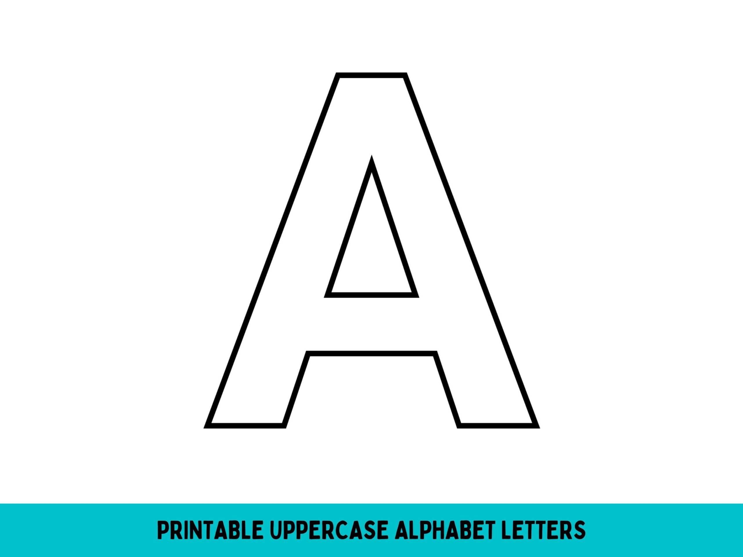 Big Printable Letters Of The Alphabet