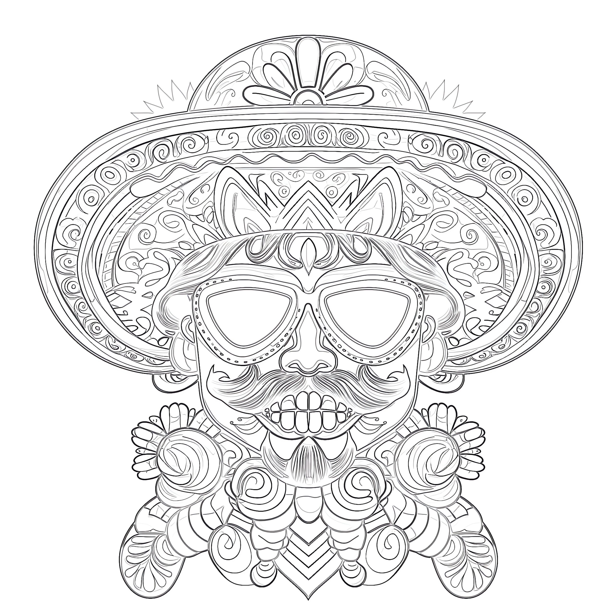cinco de mayo coloring page cinco de mayo coloring page