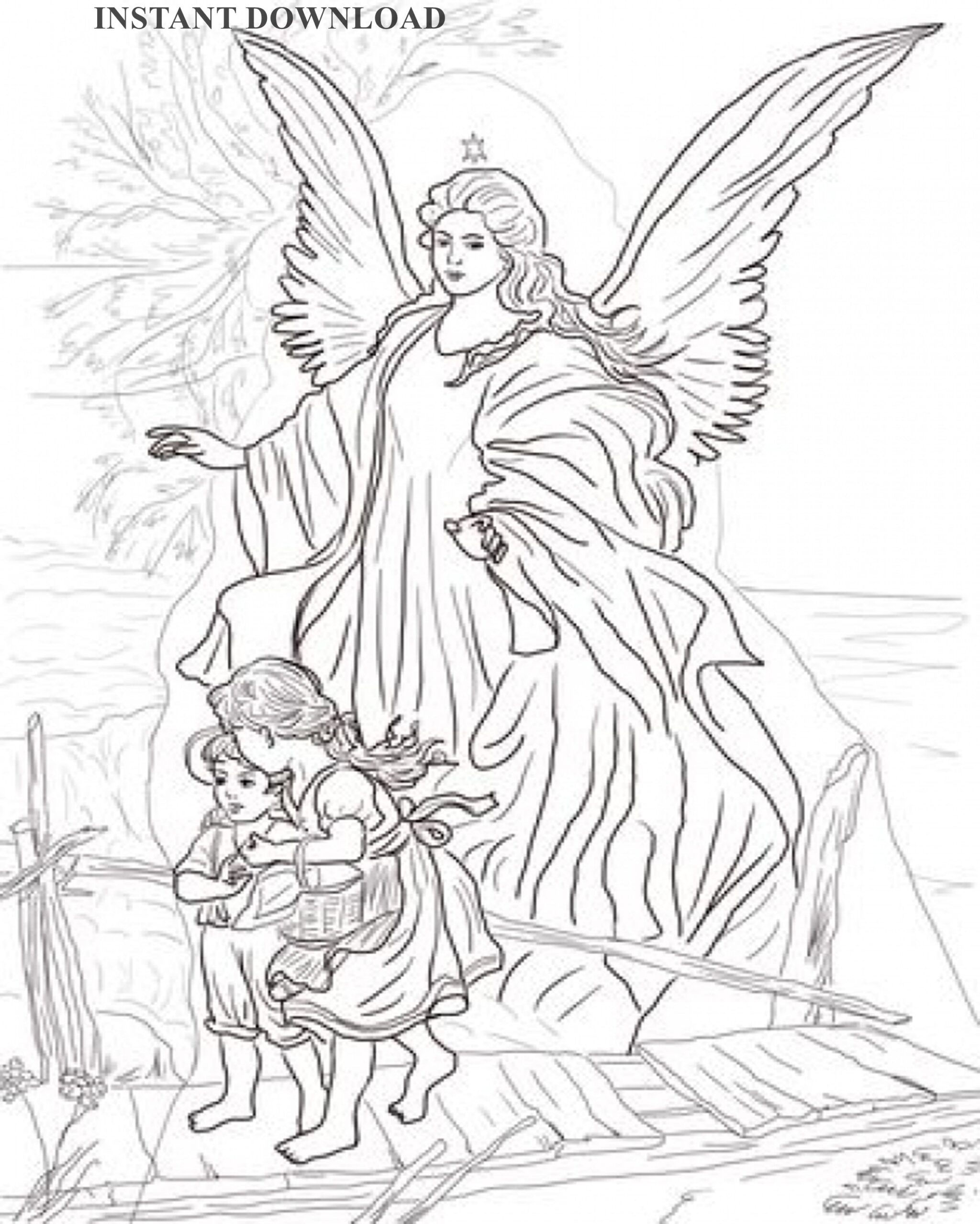 Angel Coloring Book Pages