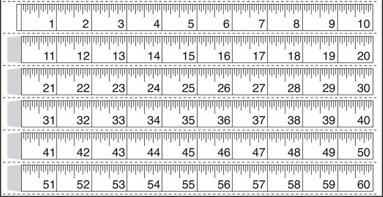 ruler in inches printable