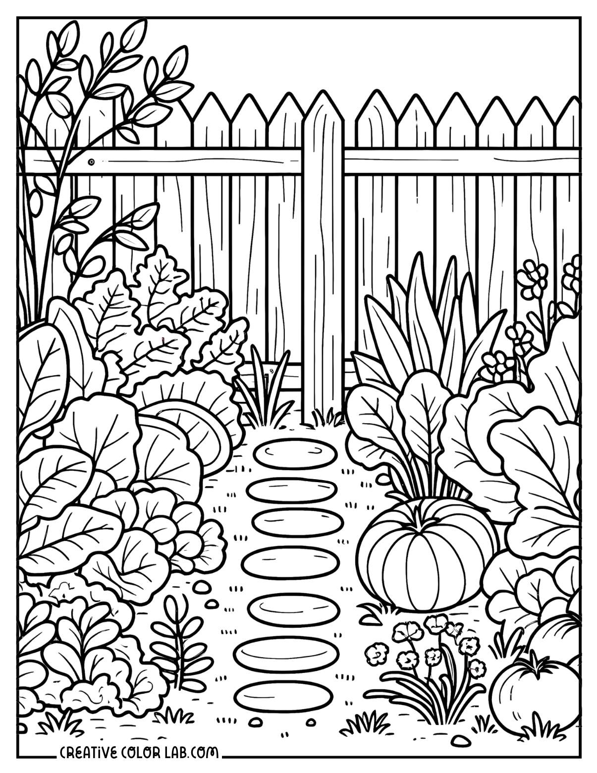 Coloring Pages Of Gardens