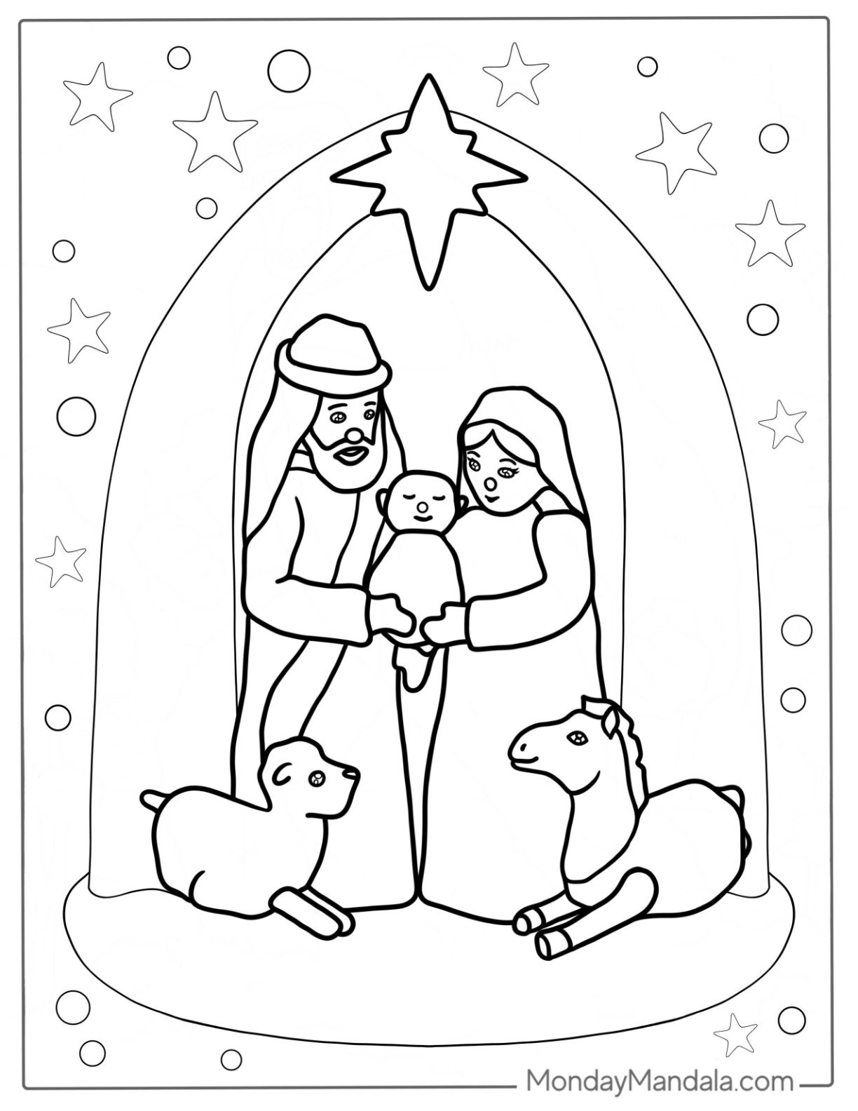 20 Nativity Coloring Pages Free PDF Printables 20 Nativity Coloring Pages Free PDF Printables
