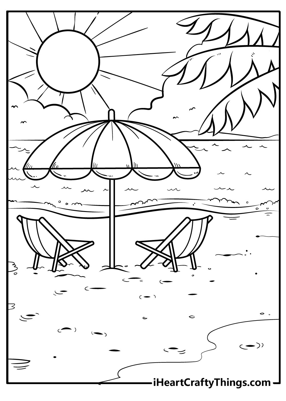 printable beach coloring pages printable beach coloring pages
