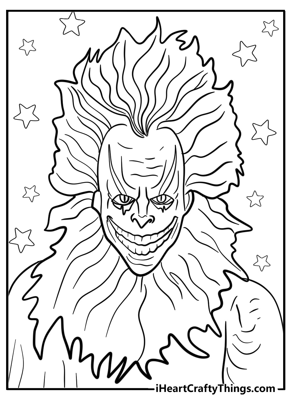 halloween scary pictures to color